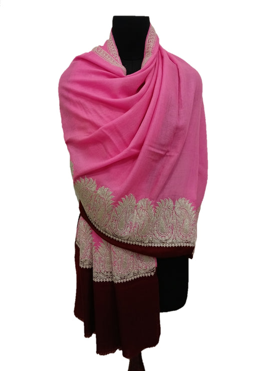 Pure Pashmina Tilla Embroidery Shawls.
