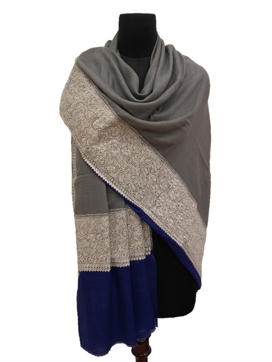 Pure Pashmina Tilla Embroidery  Shawls.