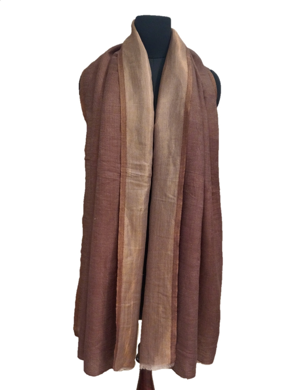 Cashmere Zari Plain Reversible Stole.