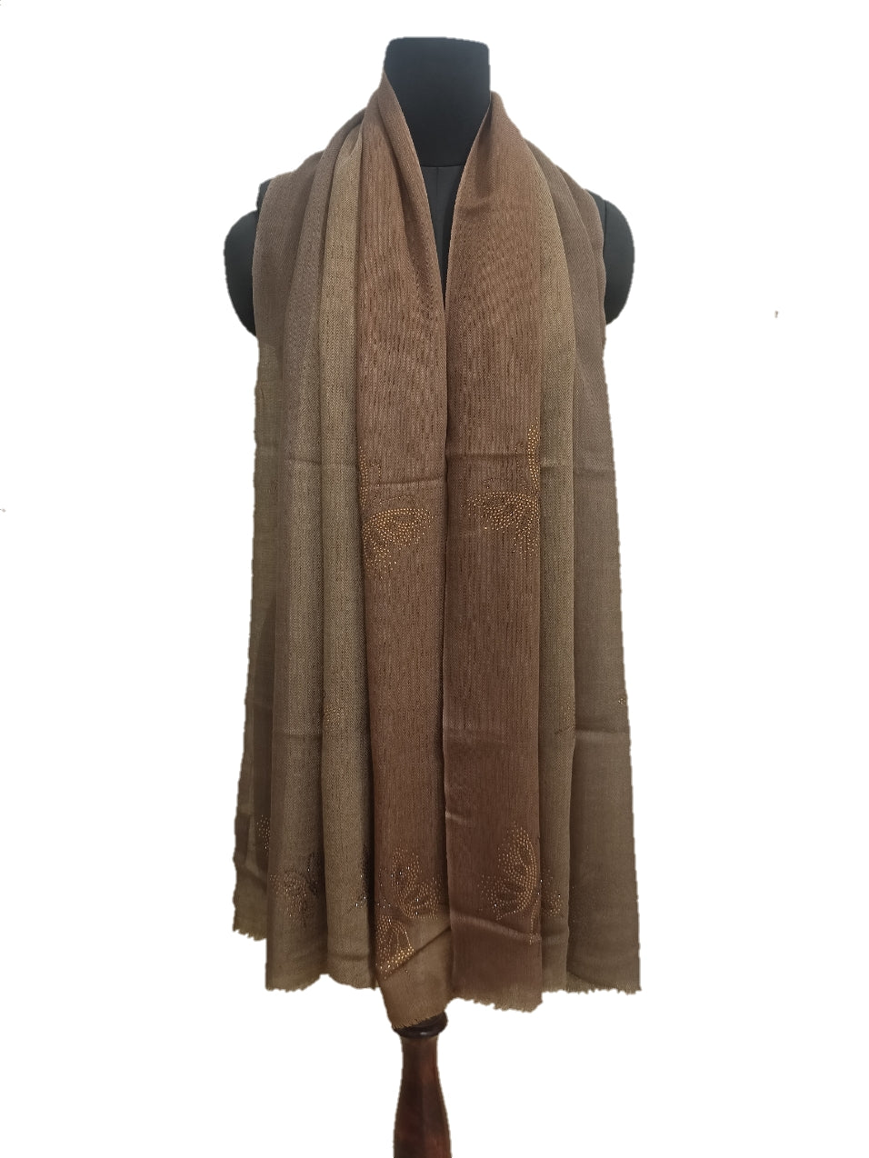 Cashmere /bamboo silk Swarovski Regular Stole.