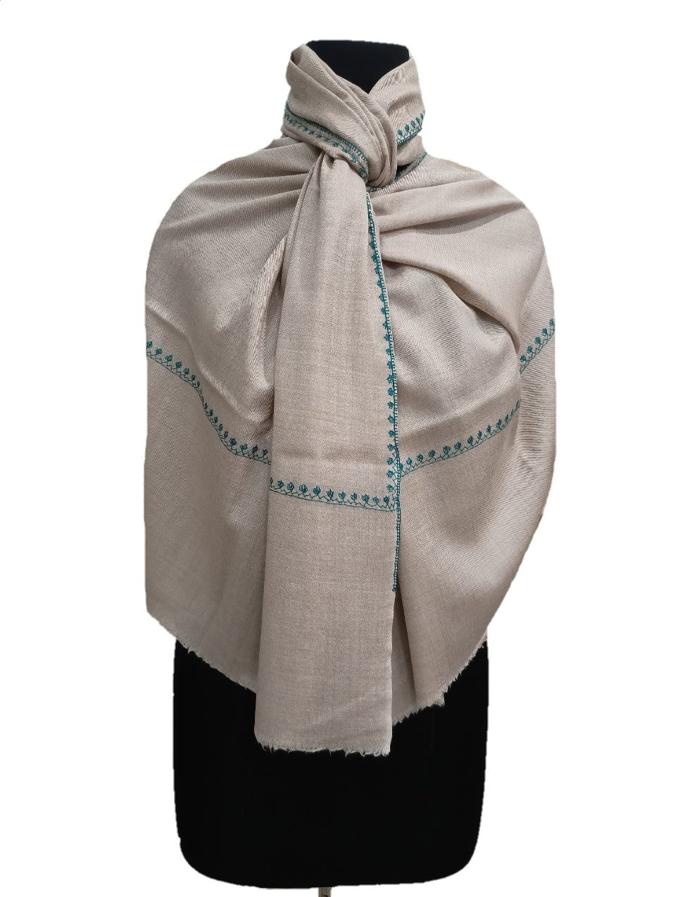 Cashmere Hand Embroidery  Stole.