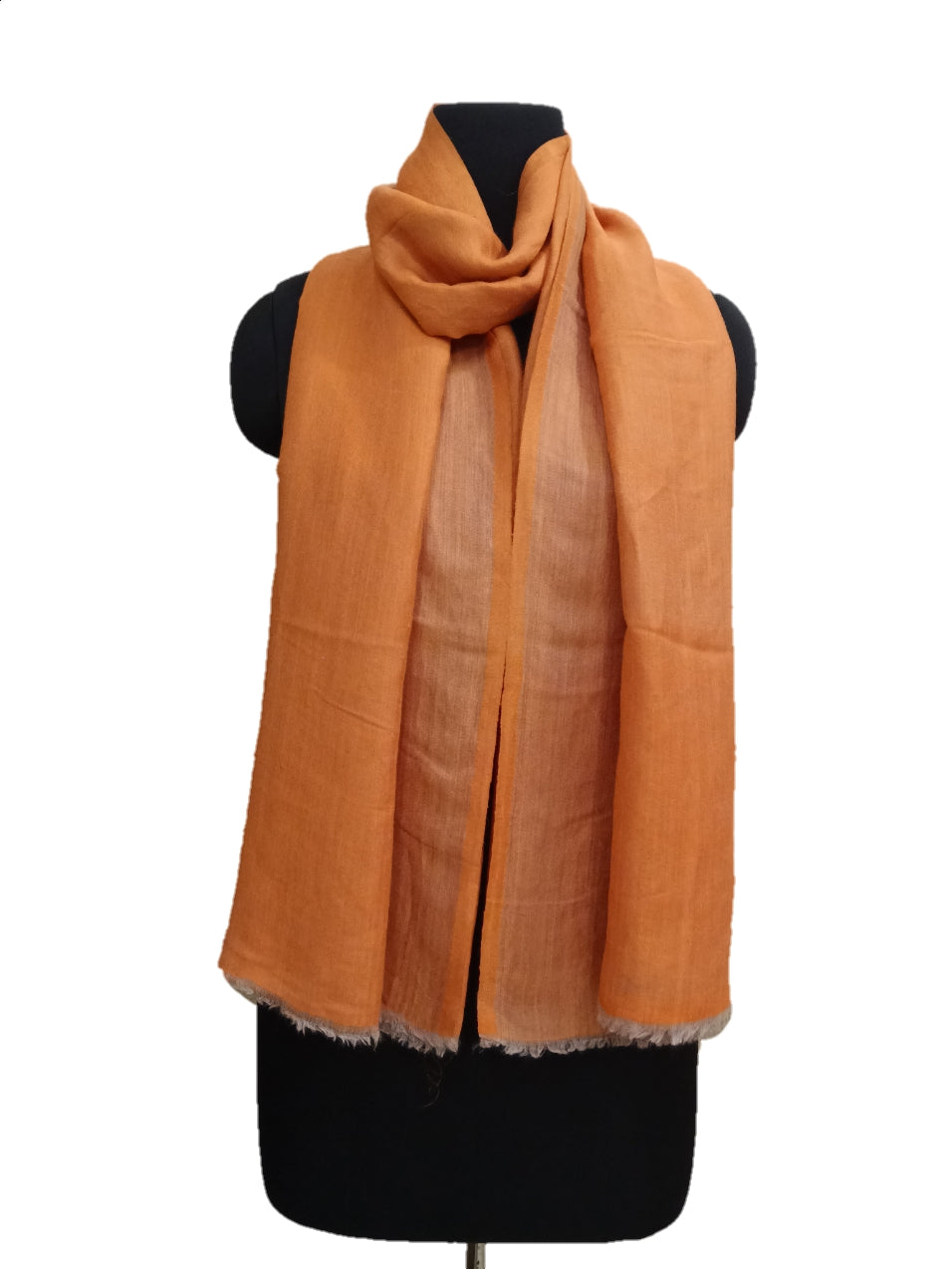 Zari Cashmere Plain Reversible Stole.