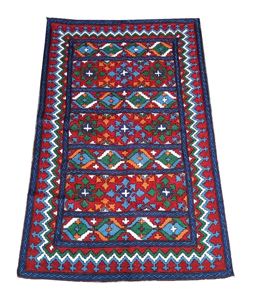 3x5 feet (90x150 cm) Chain Stitch / Needle Point Embroidery Rug