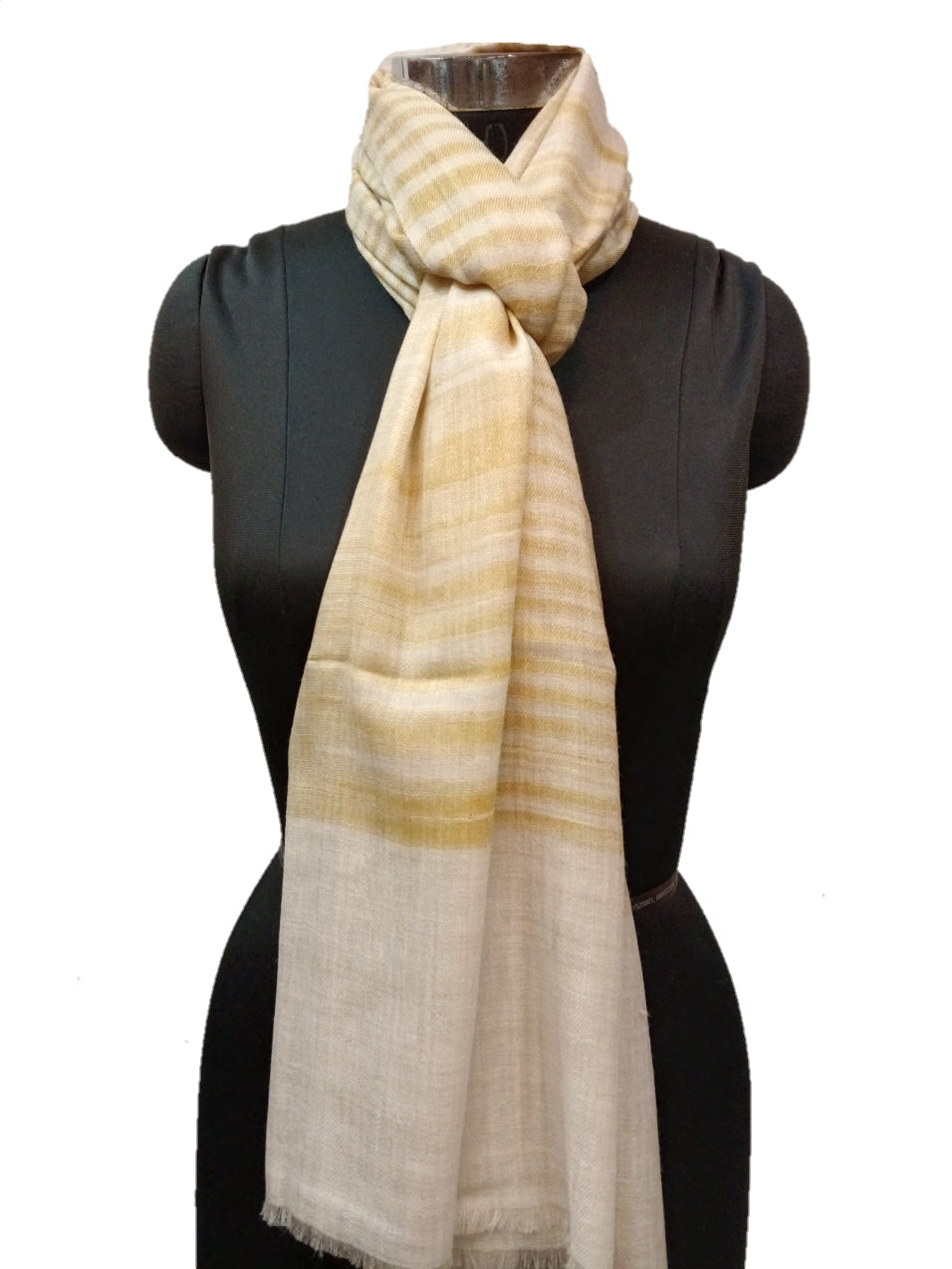 Pashmina Pure Ikkat- Stripe Stole