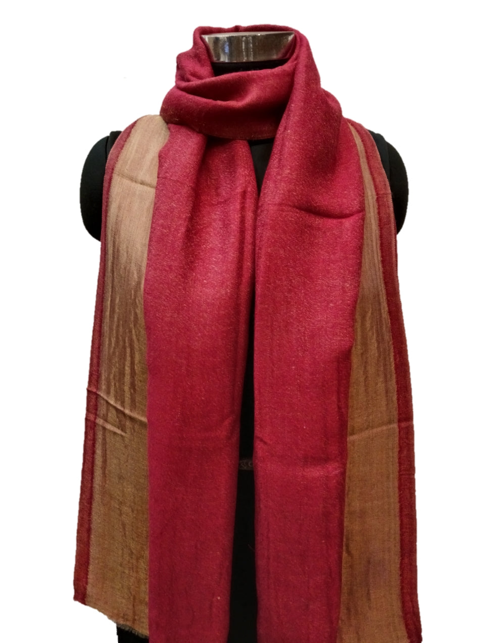 Cashmere Zari Plain Reversible Stole.