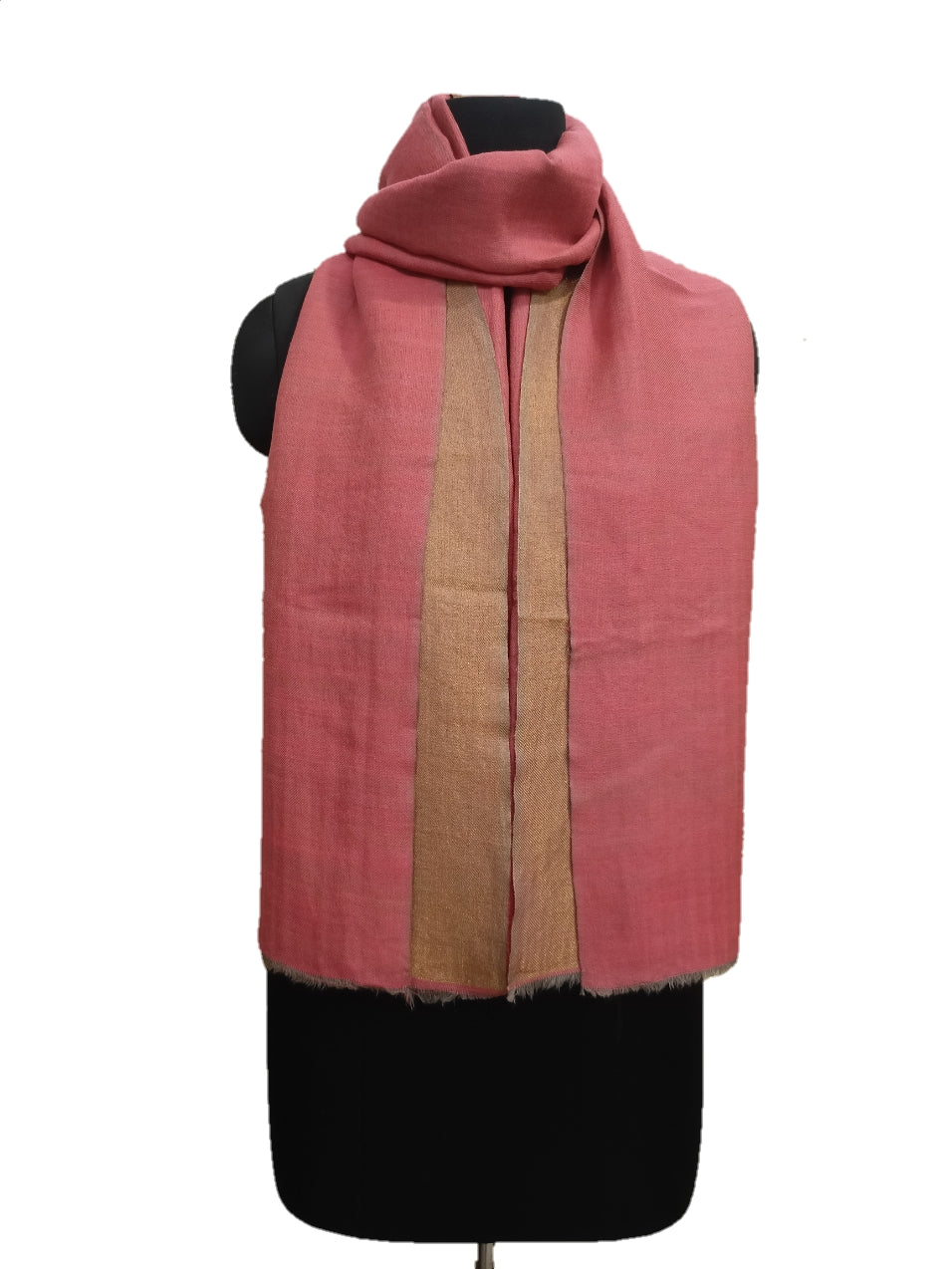 Pure Pashmina Handmade Zari Reversible Stole.
