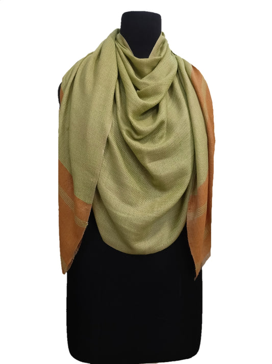 Pure Pashmina Handmade  herringbone Stole.