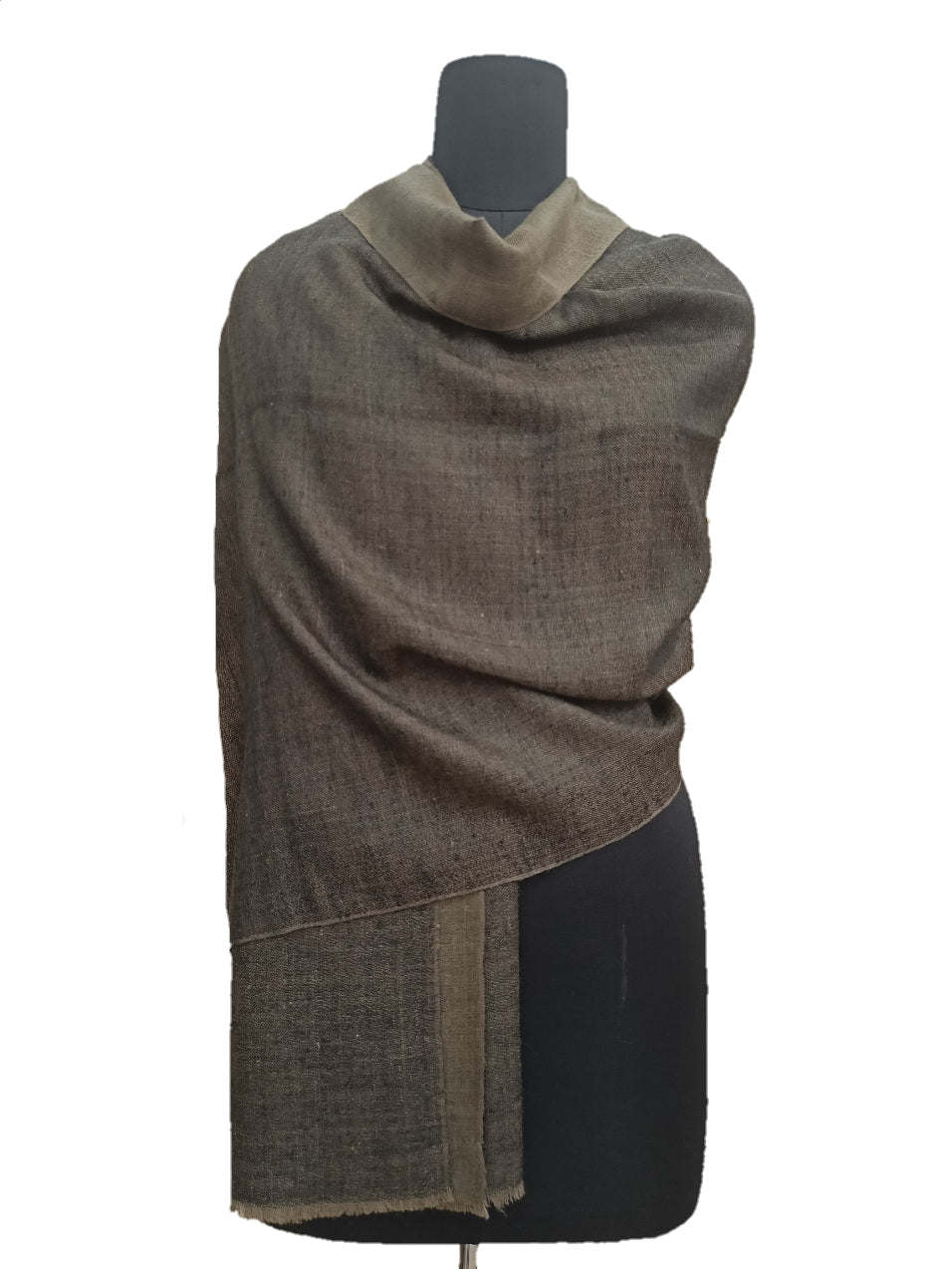 Pure Pashmina Handmade Zari Reversible Stole.