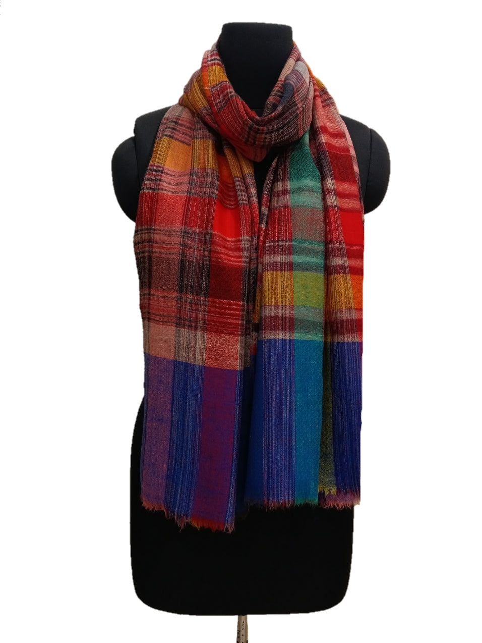 Pashmina Pure Check stripe stole.