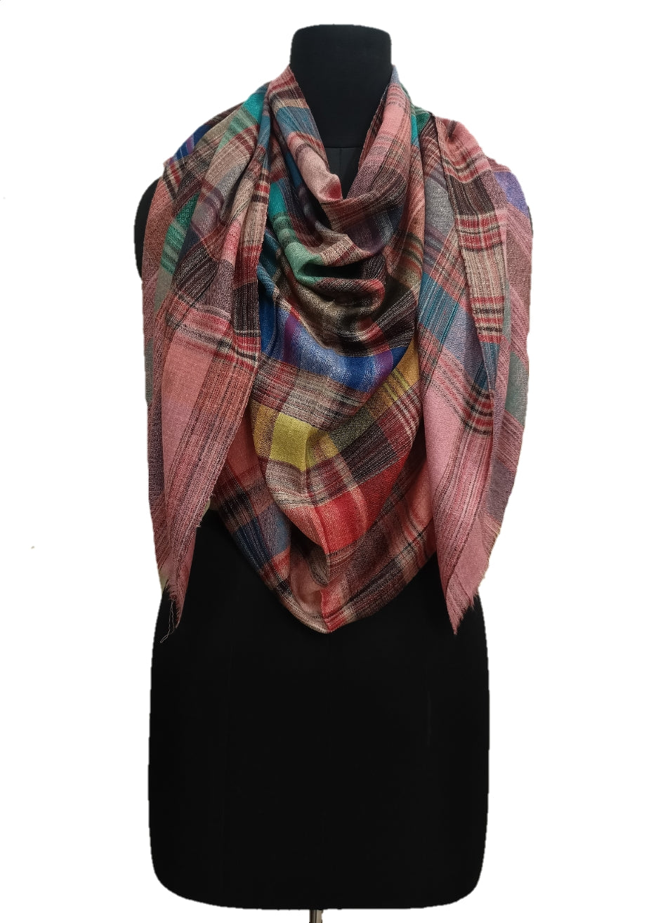 Pashmina Pure Check stripe stole.