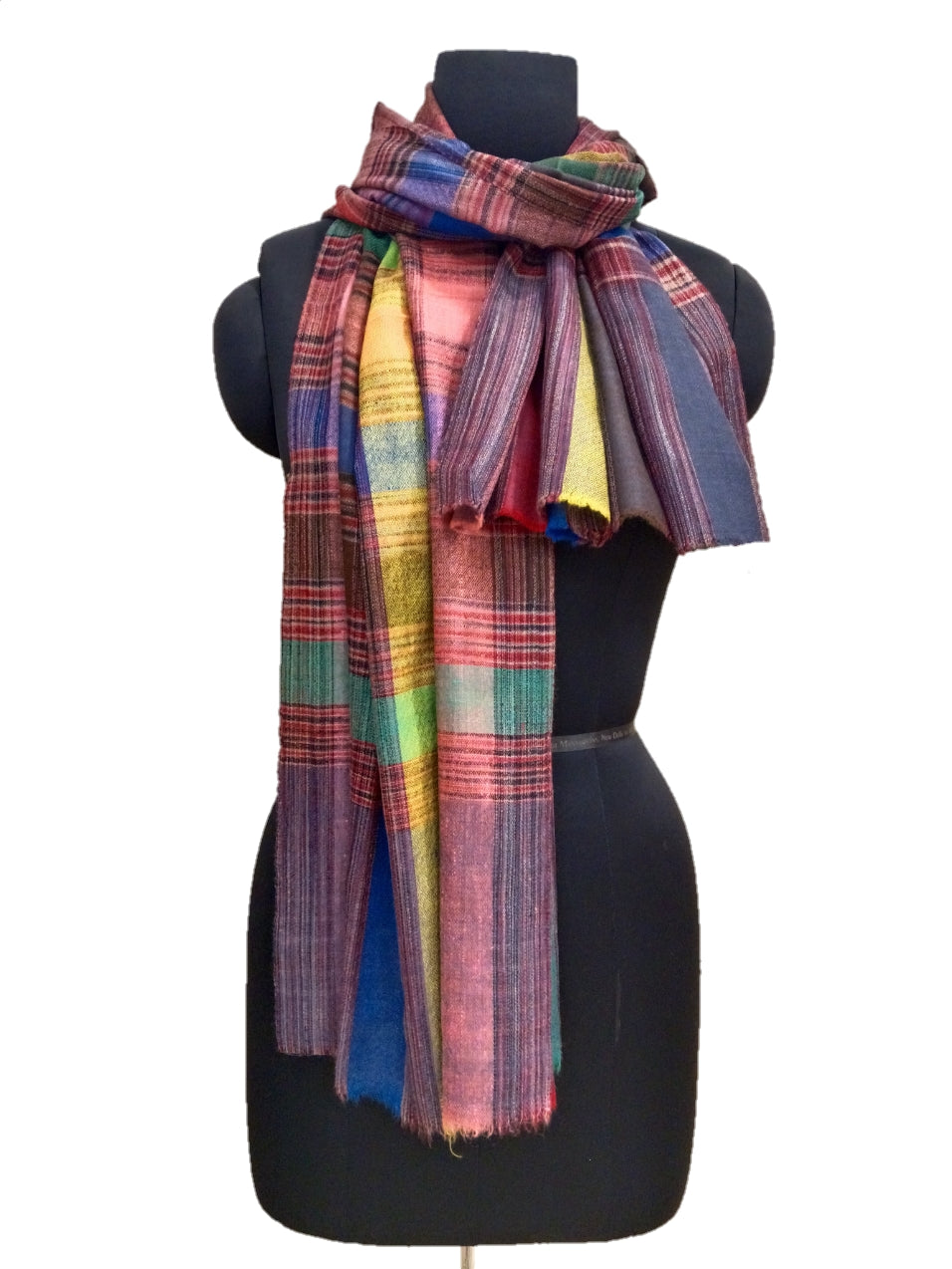 Pashmina Pure Check stripe stole.