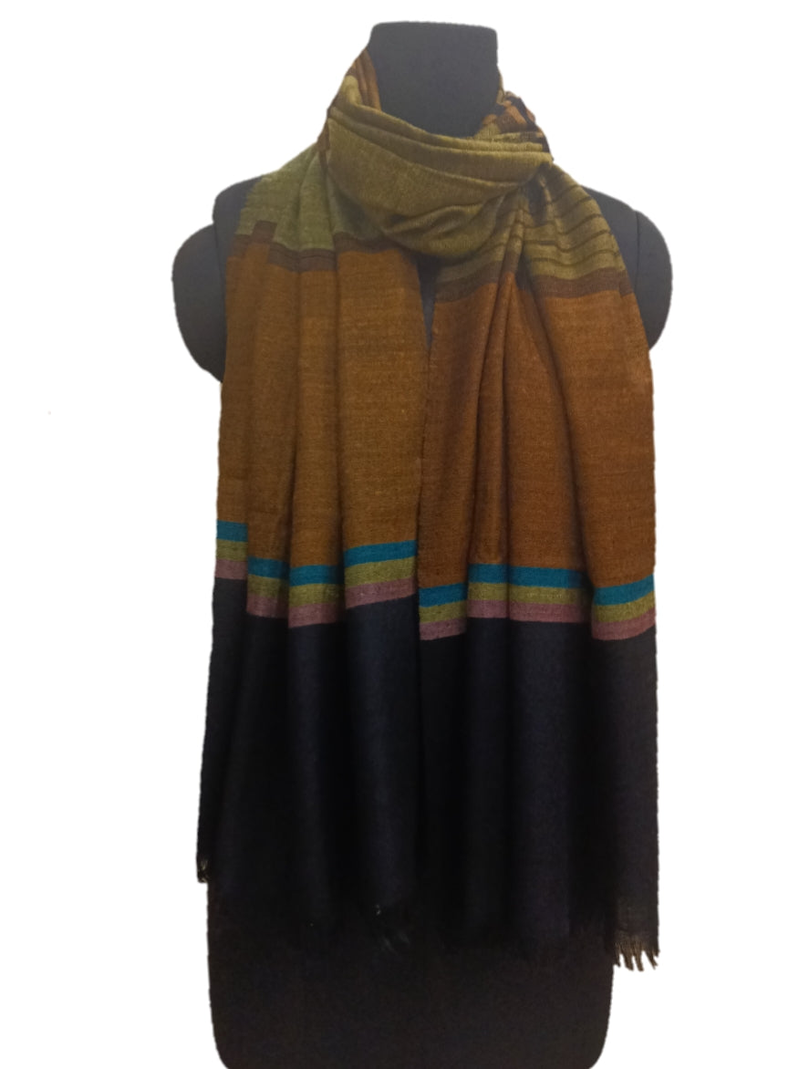 Pashmina Pure Check stripe stole.