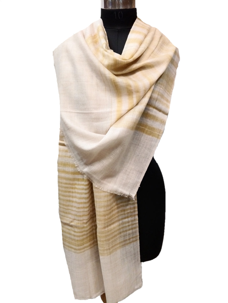 Pashmina Pure Ikkat- Stripe Stole