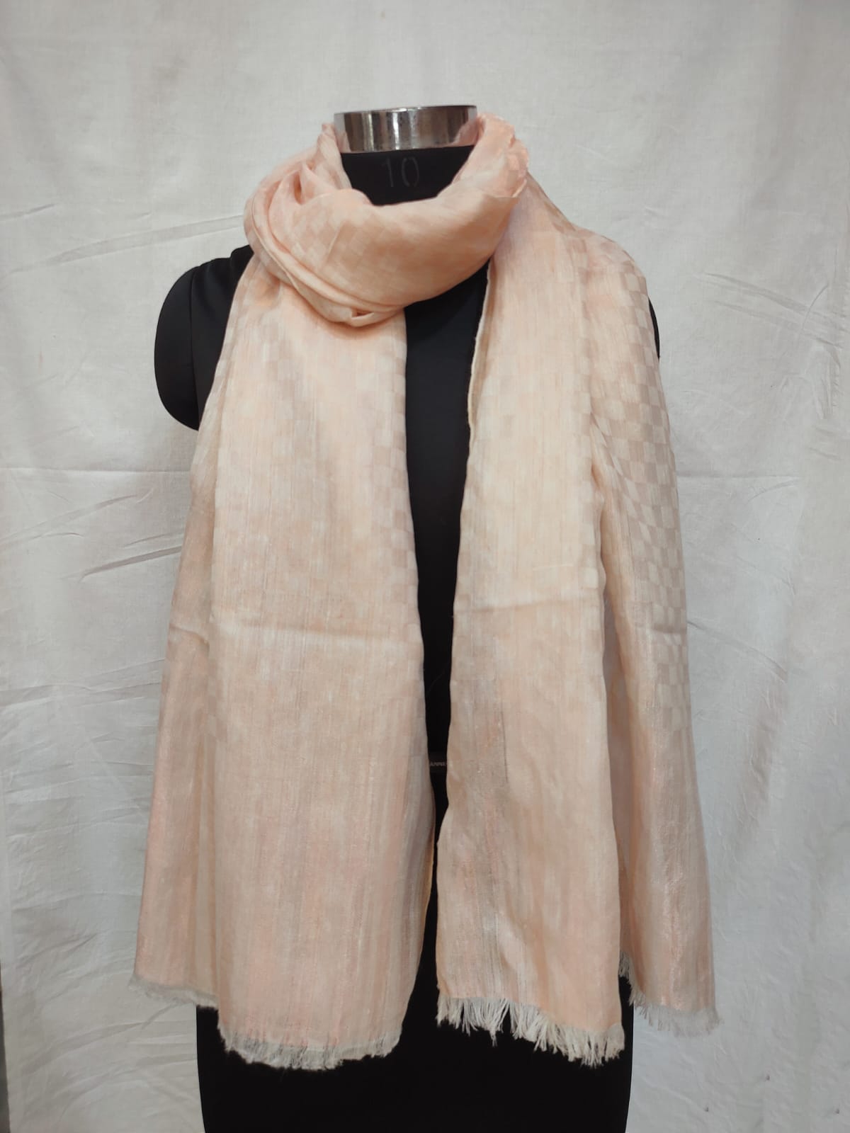 Pure Pashmina Handmade Zari Reversible Stole.