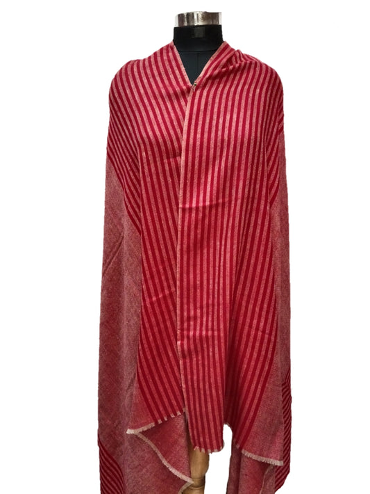 Pure Pashmina handmade Check Shawl.
