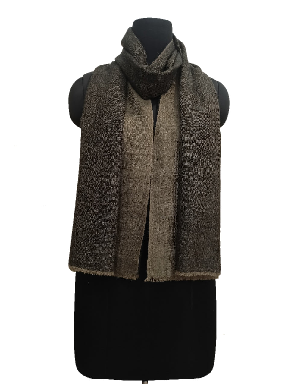 Pure Pashmina Handmade Zari Reversible Stole.