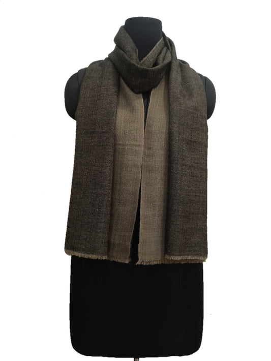 Pure Pashmina Handmade Zari Reversible Stole.