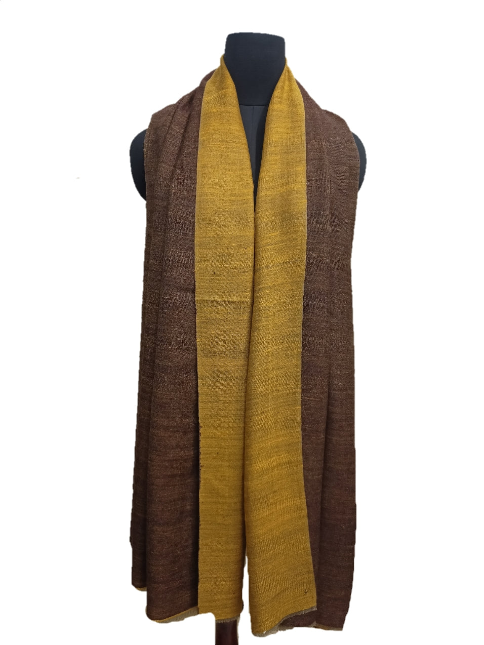 Pure Pashmina Handmade Zari Reversible Stole.