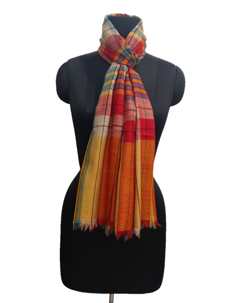 Pashmina Pure check Stripe Stole.