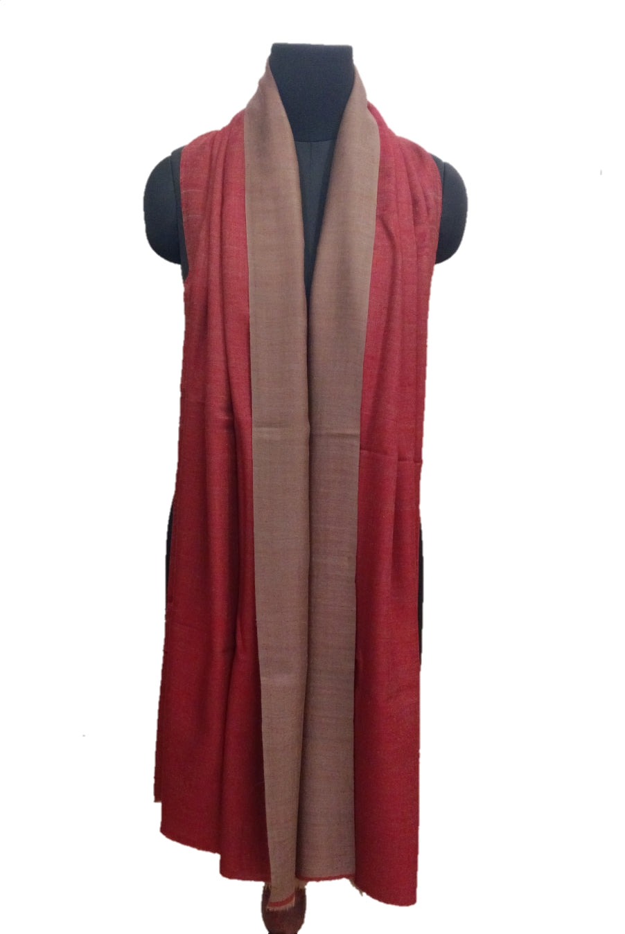 Pure Pashmina Handmade  Reversible Stole.