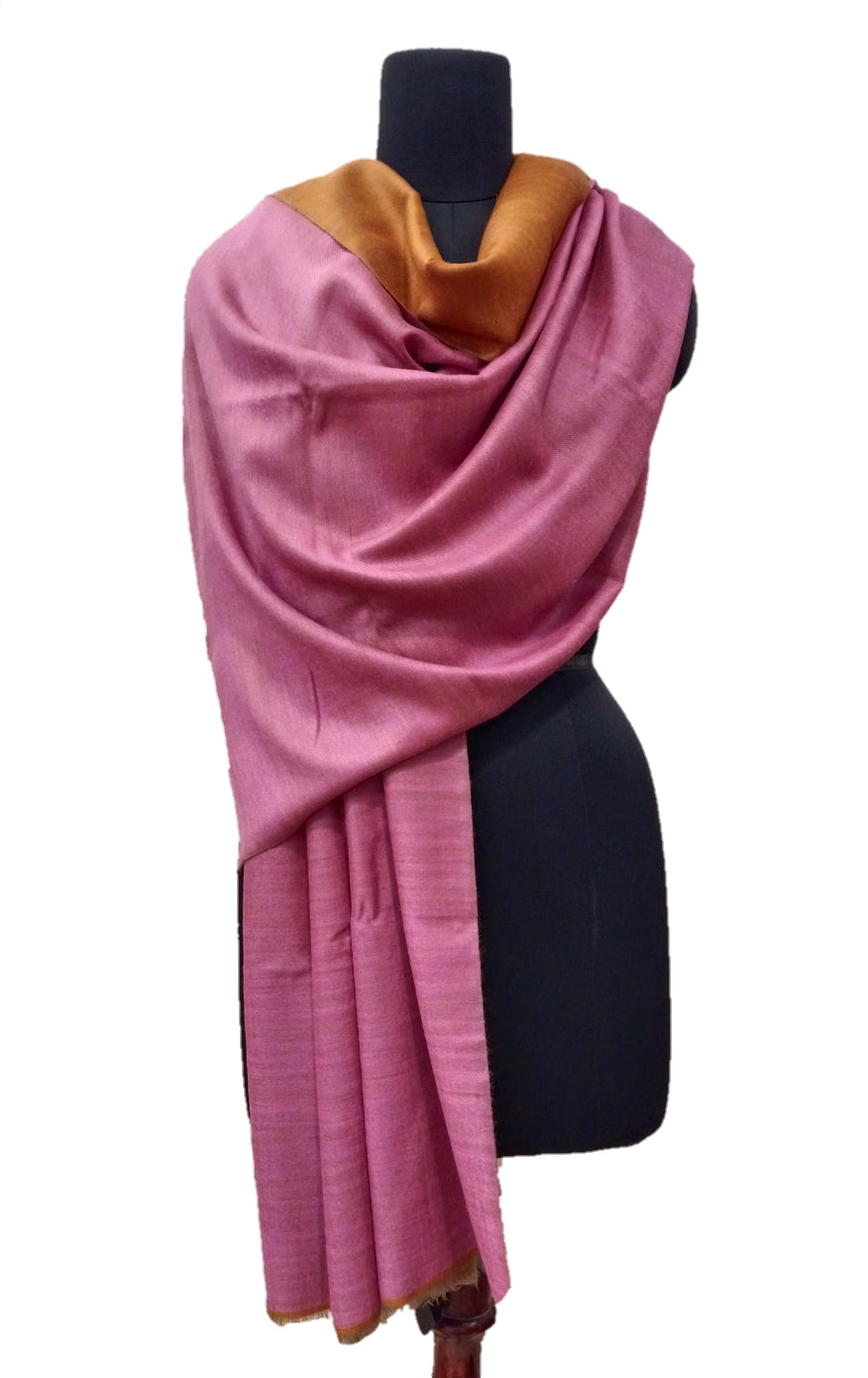 Pure Pashmina Handmade Reversible Stole.