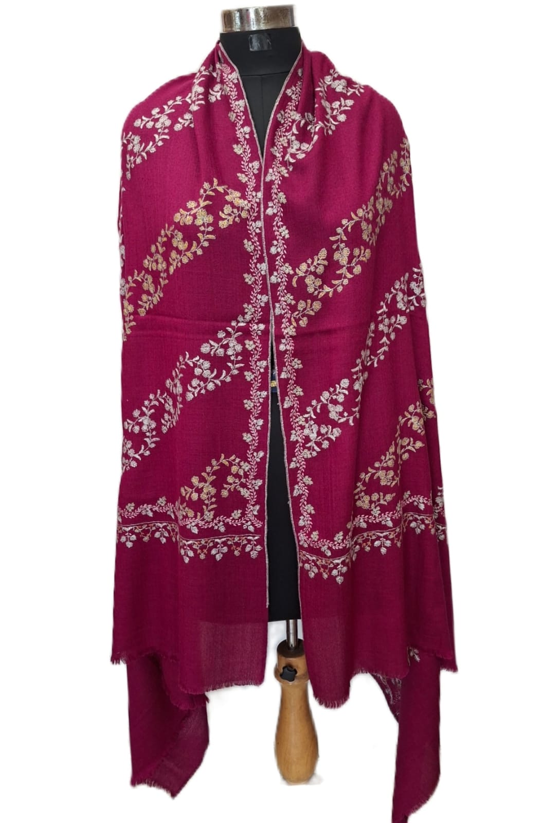 Cashmere Pashmina Hand Embroidered Shawl.
