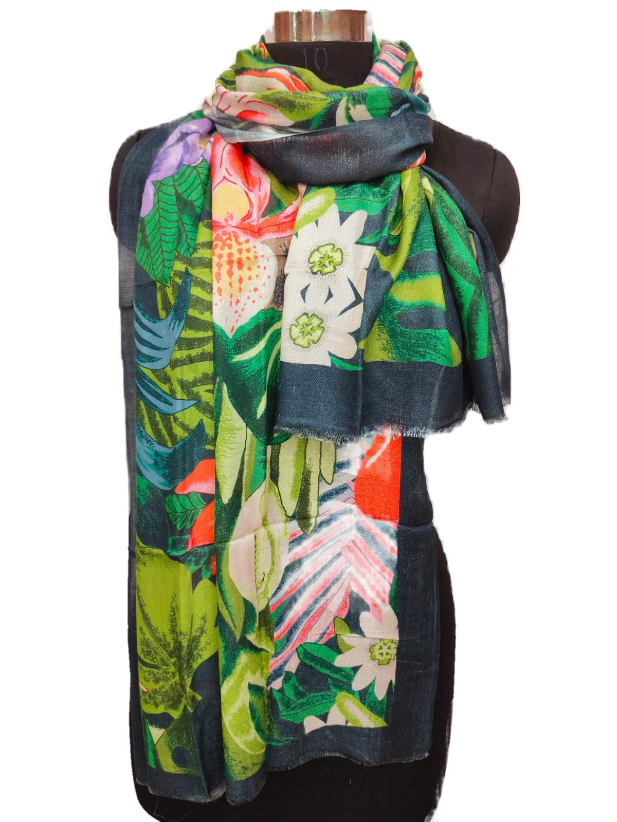 Bamboo Silk Special Print Stole.