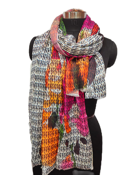 Bamboo Silk Special Print Stole.
