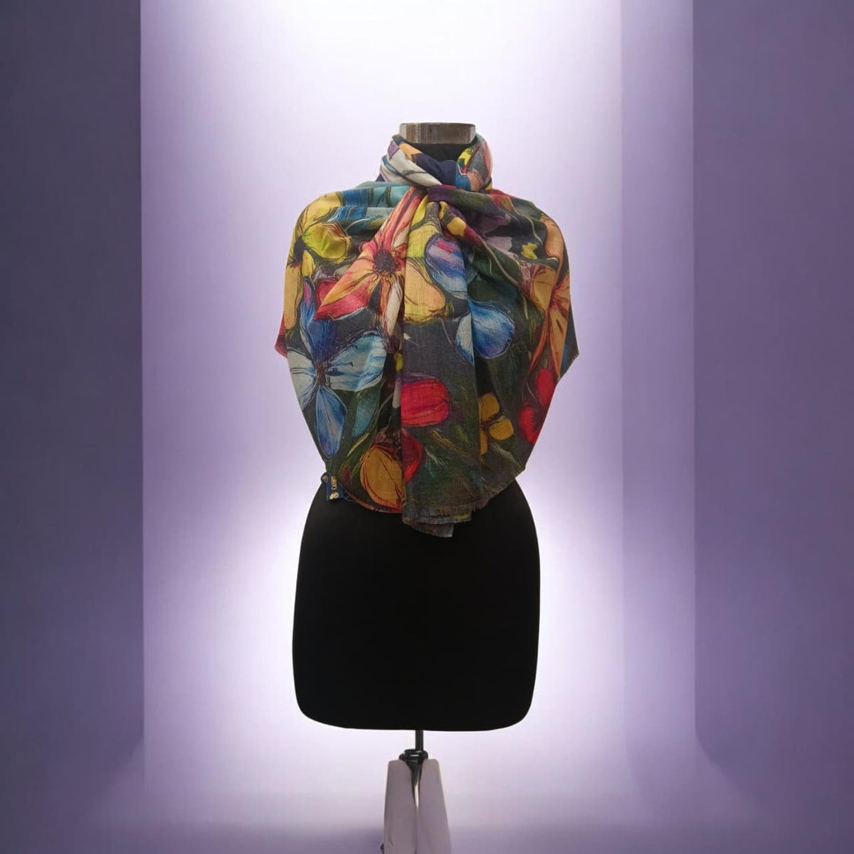 Cashmere Digital Print Stole.
