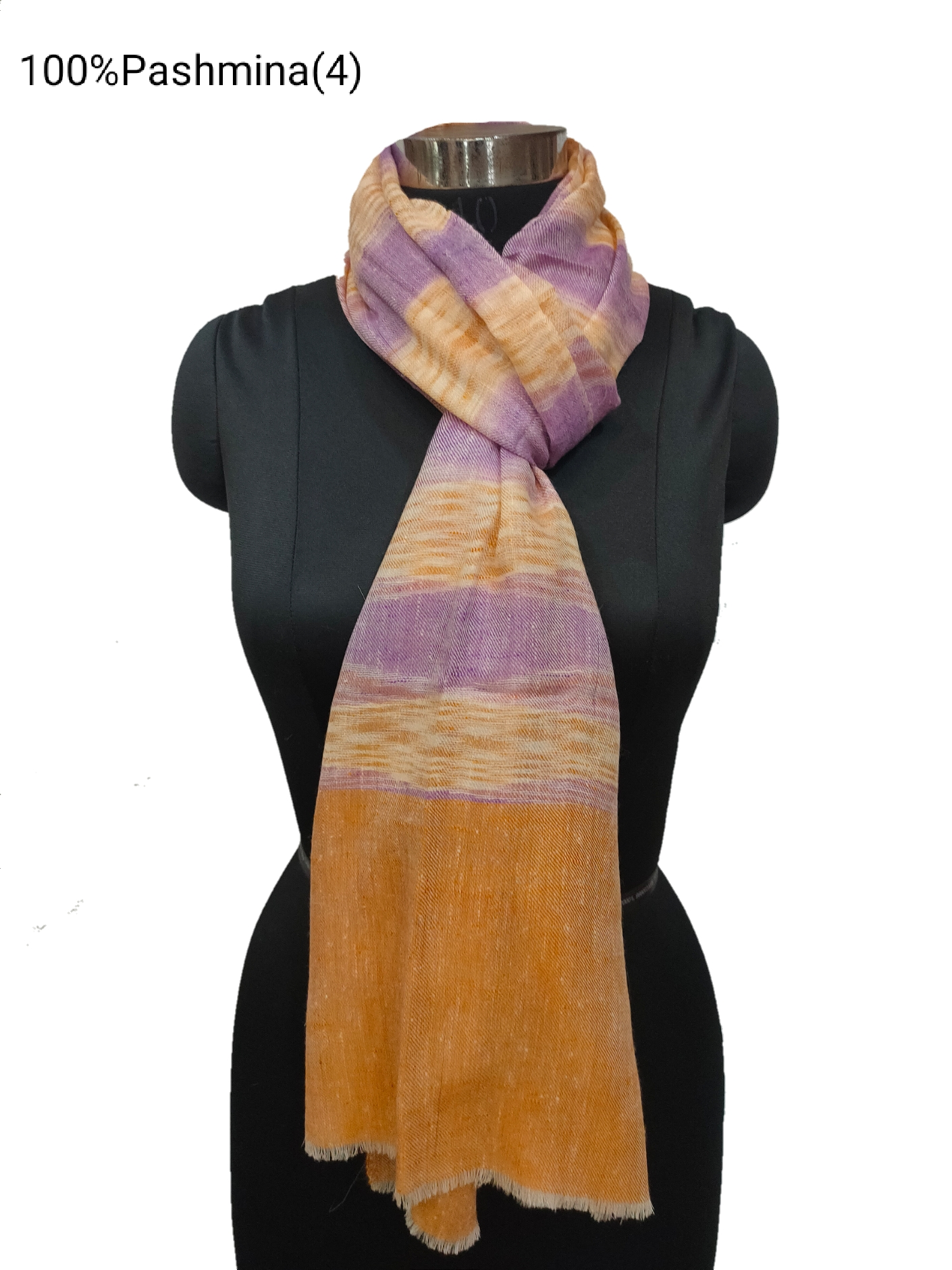 Pashmina Pure Ikkat Stripe Stole.