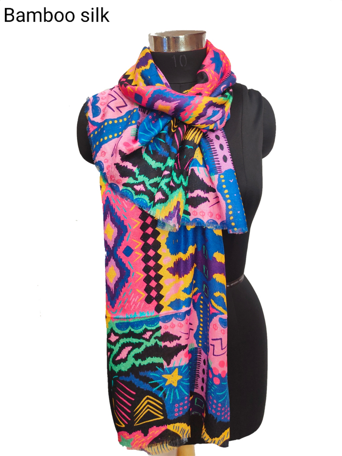 Bamboo Silk Special Print Stole.