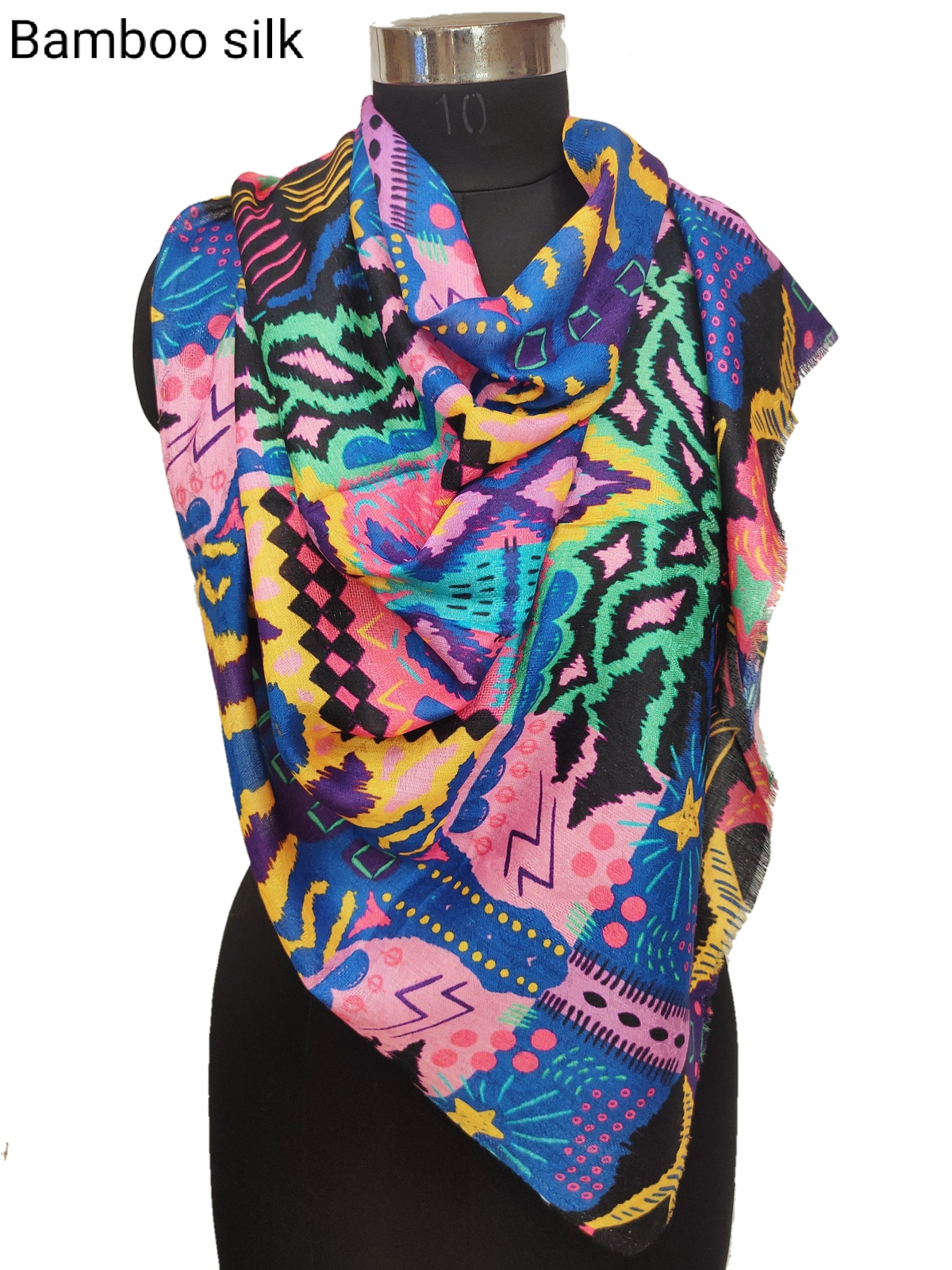 Bamboo Silk Special Print Stole.