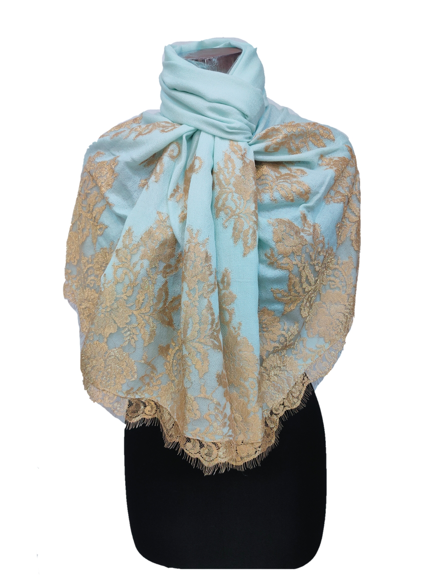 Cashmere/Pashmina limited Edition Chantilly Lace Stole.