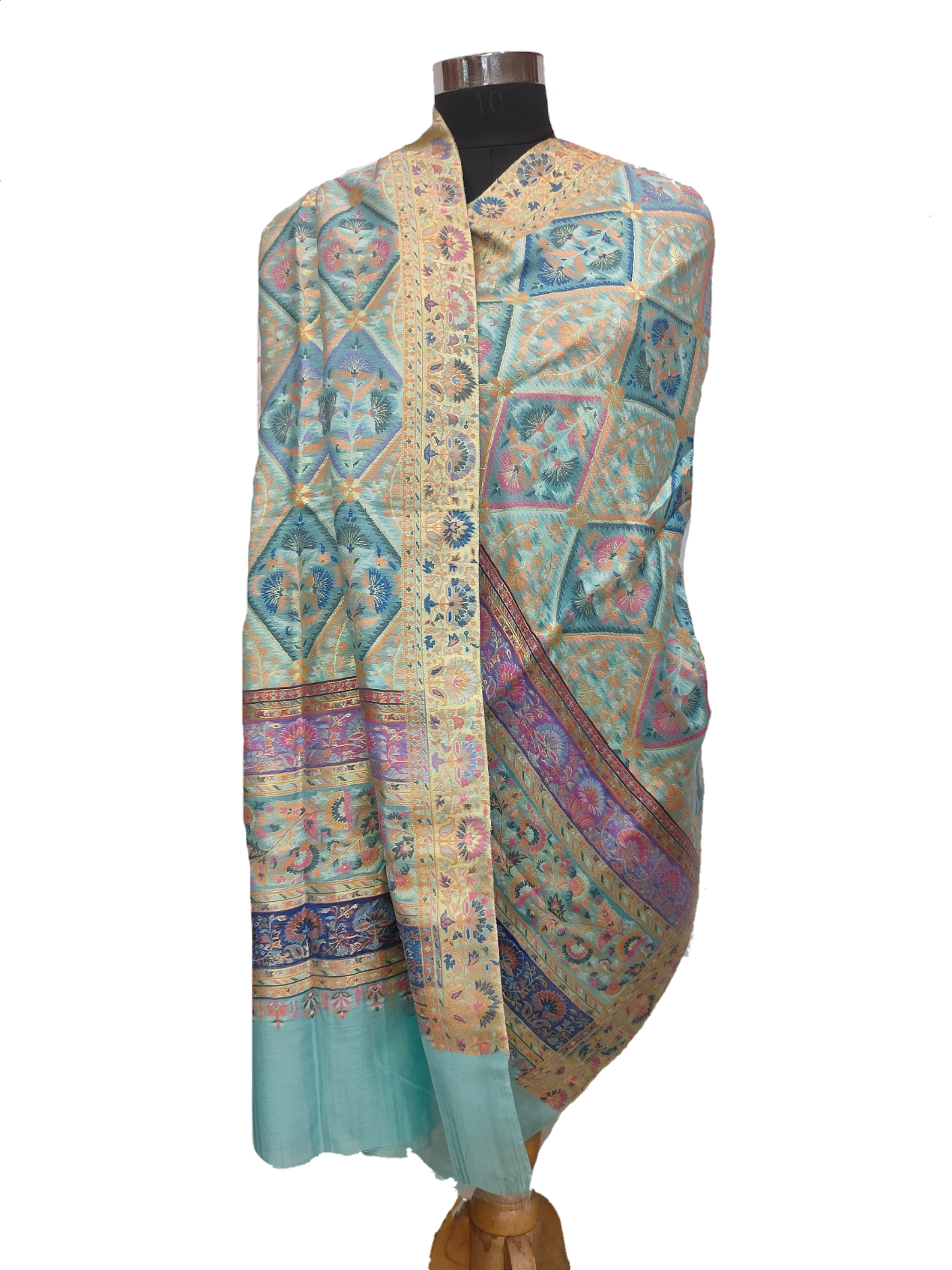 Pure Silk Kaani Stole.