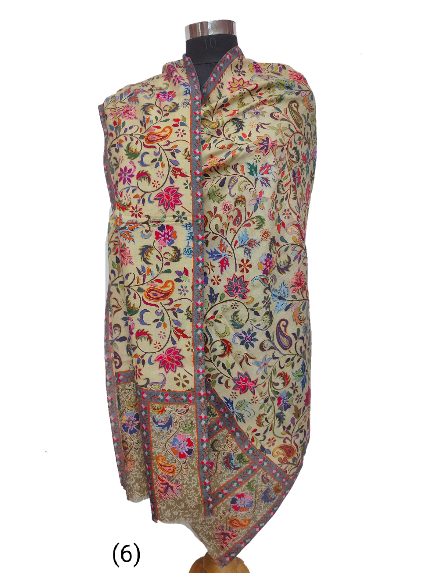 Cashmere Kalamkari Stole.