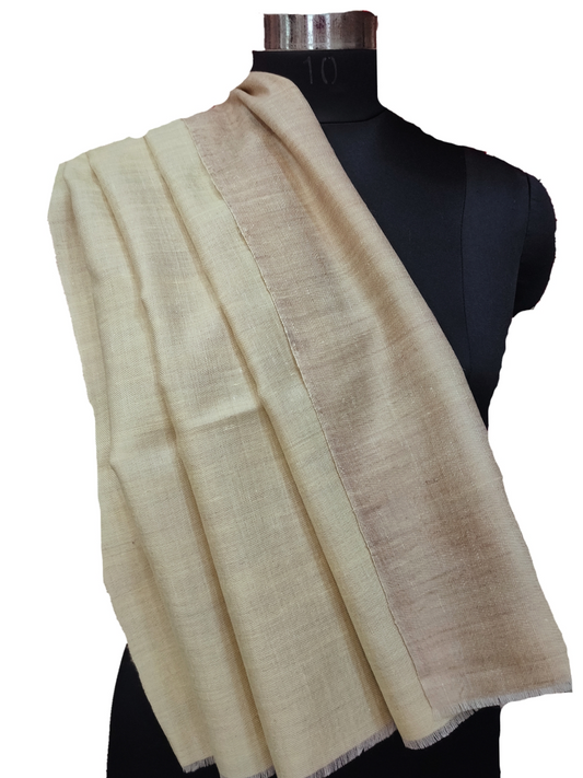 Pure Pashmina Handmade Reversible Shawl.