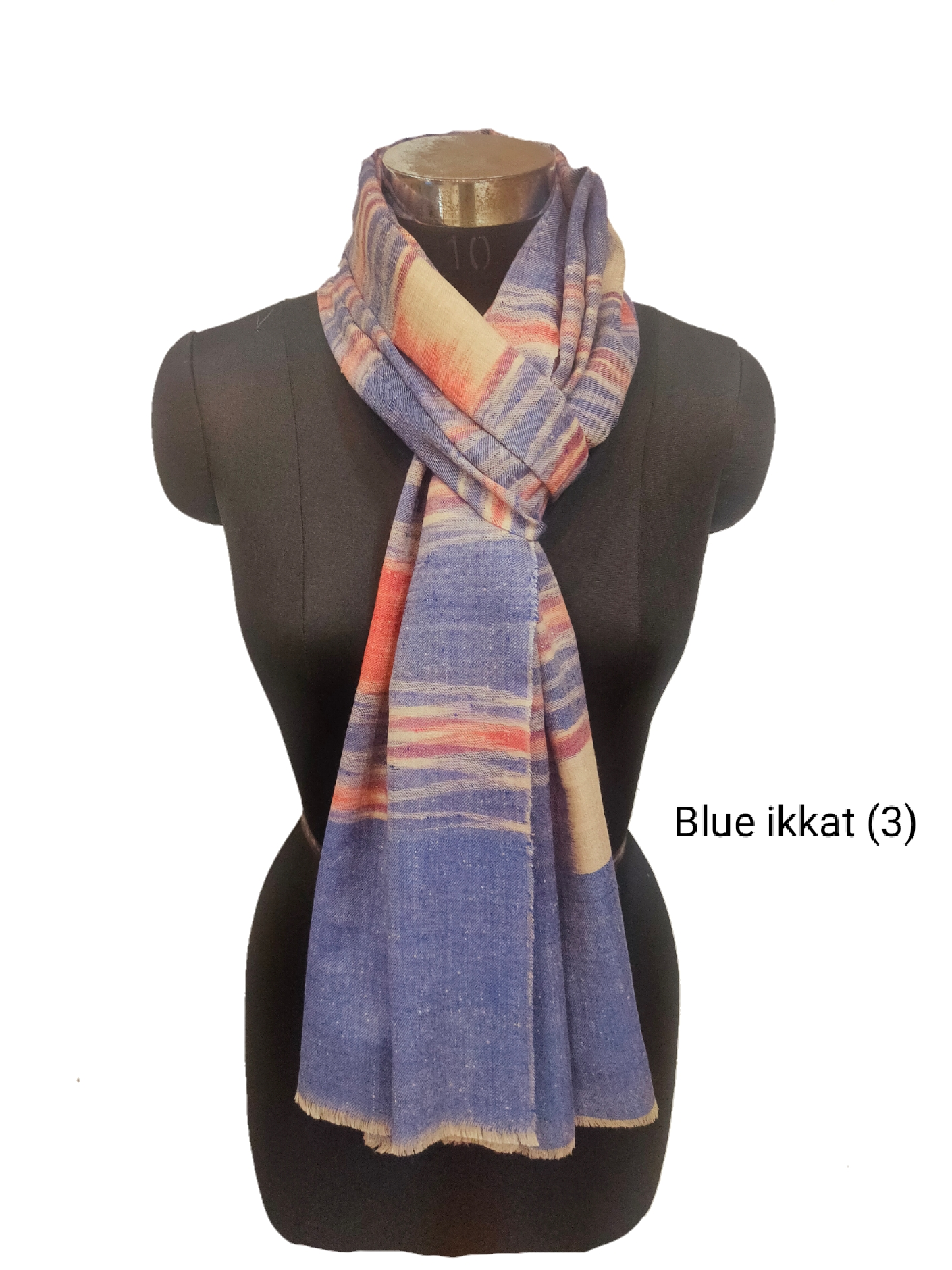 Pashmina Pure Ikkat Stripe Stole.