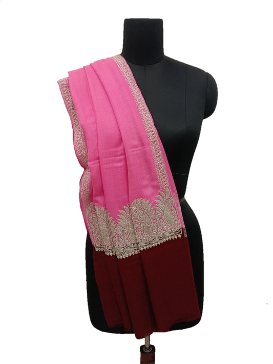Pure Pashmina Tilla Embroidery Shawls.
