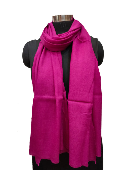 Pure Fine Cashmere Solid color stole.