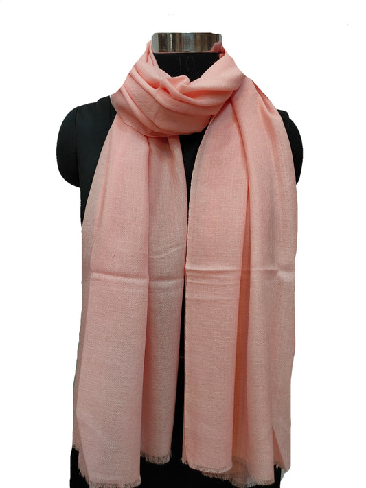 Pure Fine Cashmere Solid color Stole.