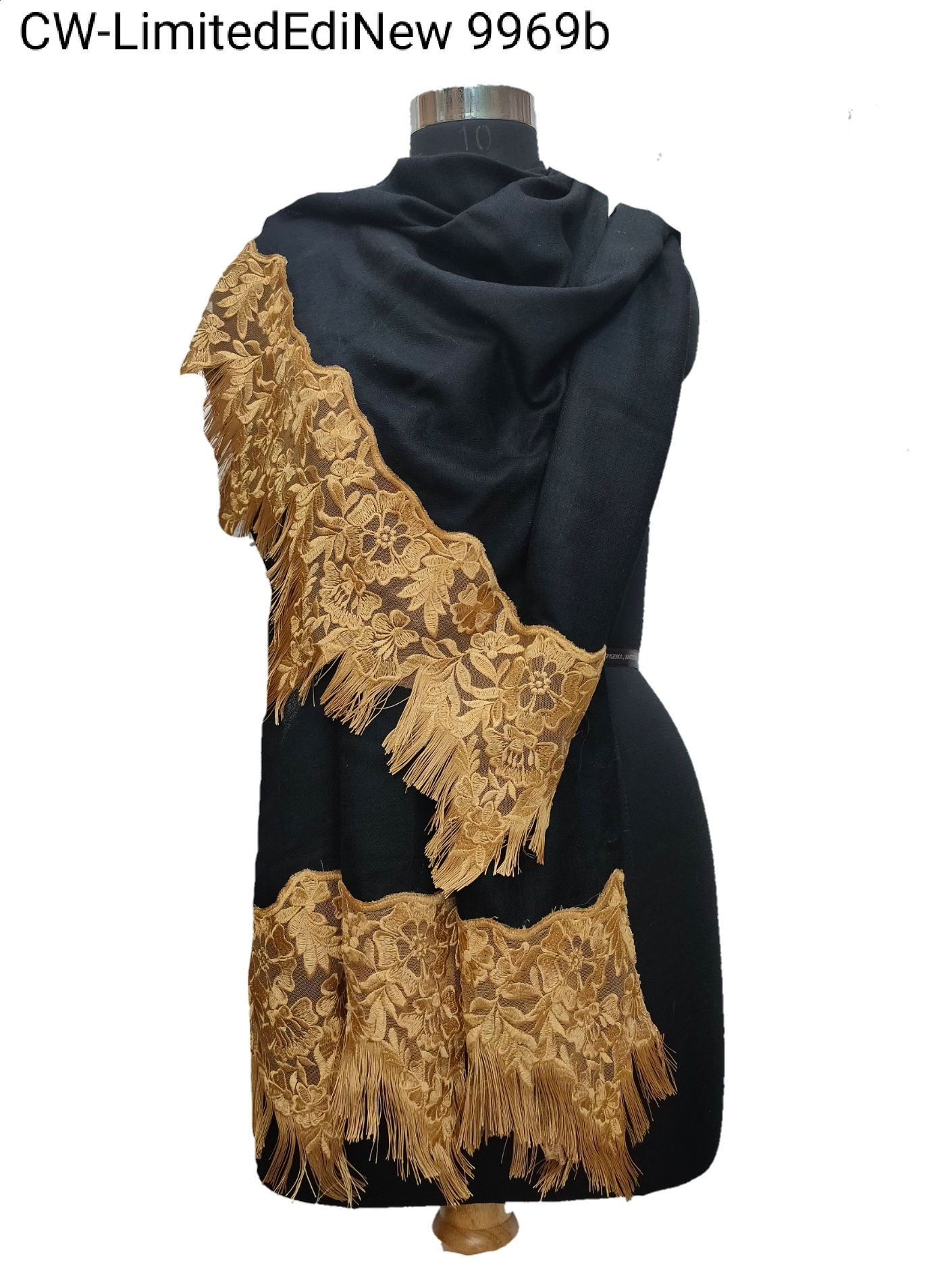 Premium lace Limited Edition Cashmere Stole.