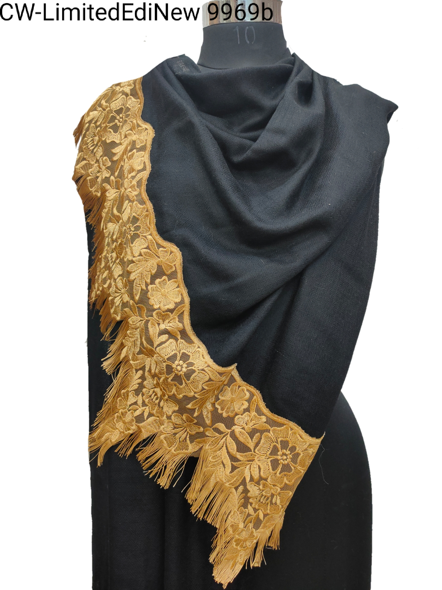 Premium lace Limited Edition Cashmere Stole.