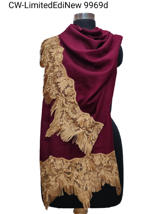 Premium Lace Limited Edition Cashmere Stole.